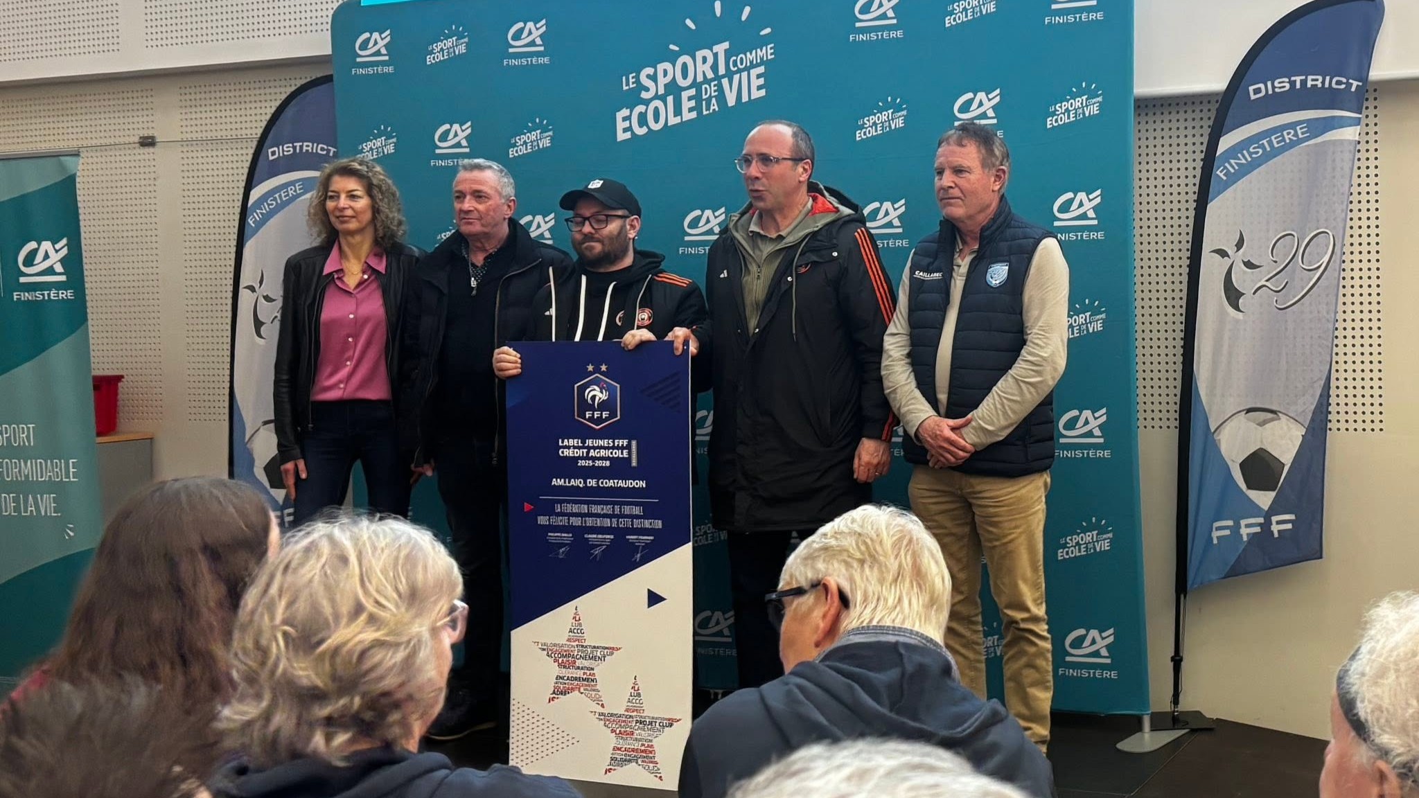 Remise des labels FFF Crédit Agricole à l’AL Coataudon Foot
